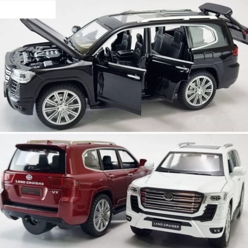 اسباب بازی ماشین فلزی تویوتا لندکروز وی ایکس دودزا ماکت فلزی Toyota Land Cruiser 300 VX — تصویر ۲
