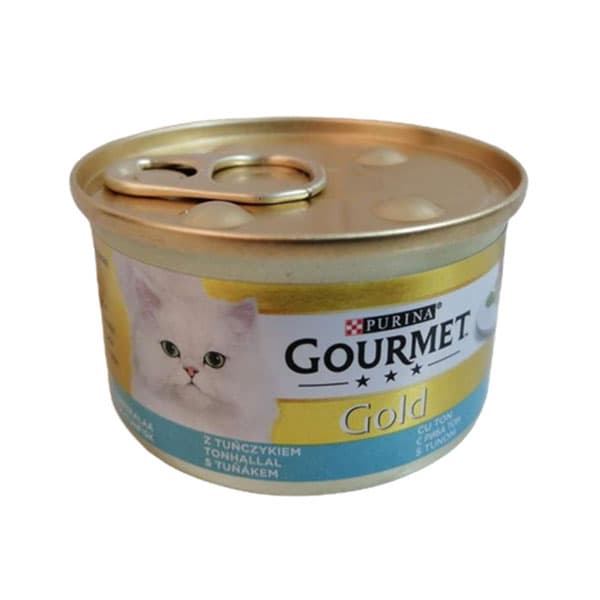 کنسرو گربه مدل پته با طعم ماهی تن 85 گرمی گورمت (gourmet)