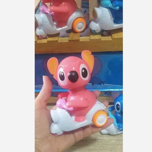 اسباب بازی ماشین فشاری استیچ قدرتی طرح حیوانات چشم بندی بسیار با کیفیت — تصویر ۷