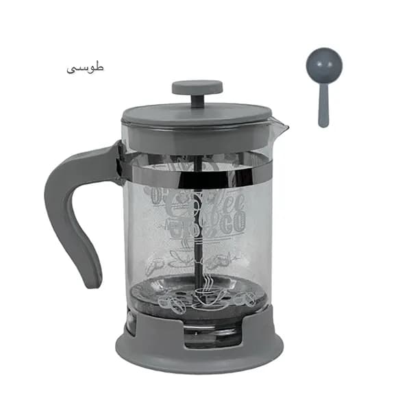 فرنچ پرس دسته رنگی چاپدار 650میل — تصویر ۴