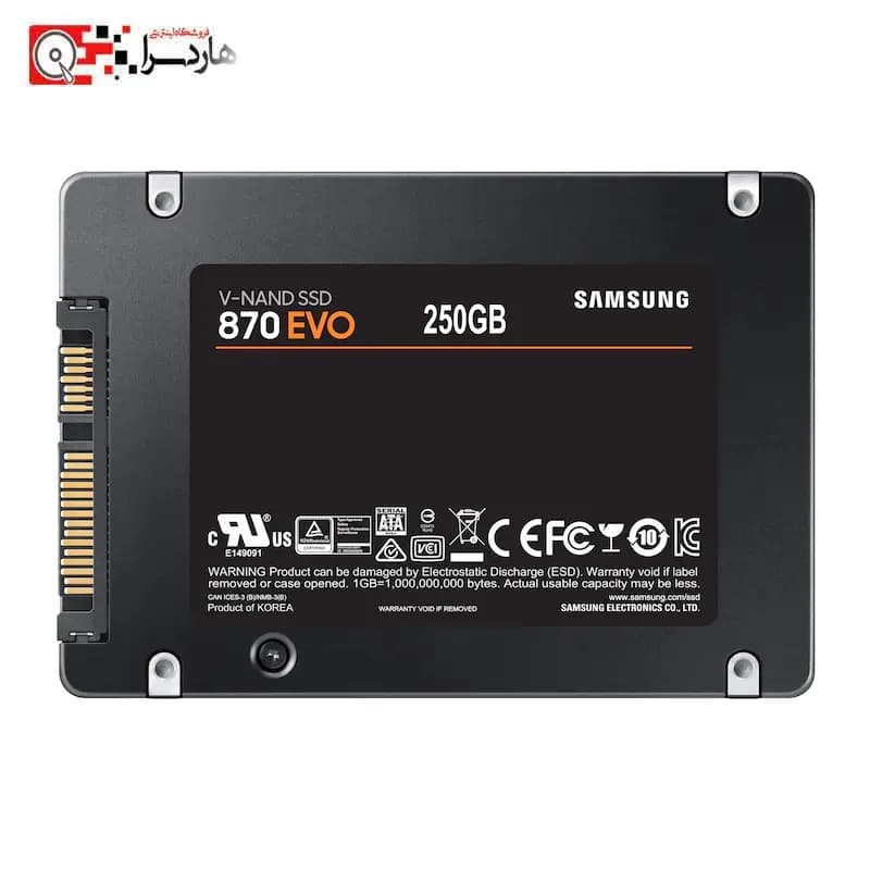 هارد SSD اینترنال سامسونگ مدل EVO 870 ظرفیت 250 گیگابایت — تصویر ۳