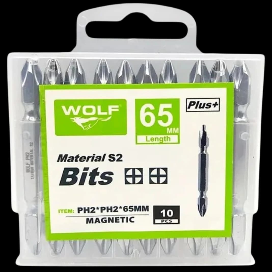نوک پیچ گوشتی یک سر دوسو یک سر چهارسو 20 سانت WOLF — تصویر ۵