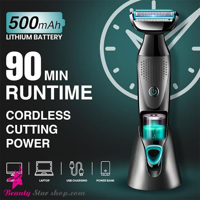 ماشین اصلاح صورت و بدن (بادی گروم) 2 کاره وی جی آر مدل V-601 — تصویر ۸