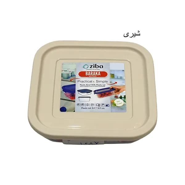 ظرف دربدار مربع 600 میلی لیتر باراکا زیبا سازان — تصویر ۲