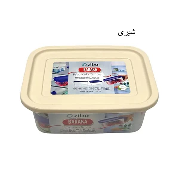 ظرف دربدار مستطیل 1/2 لیتر باراکا زیبا سازان — تصویر ۶