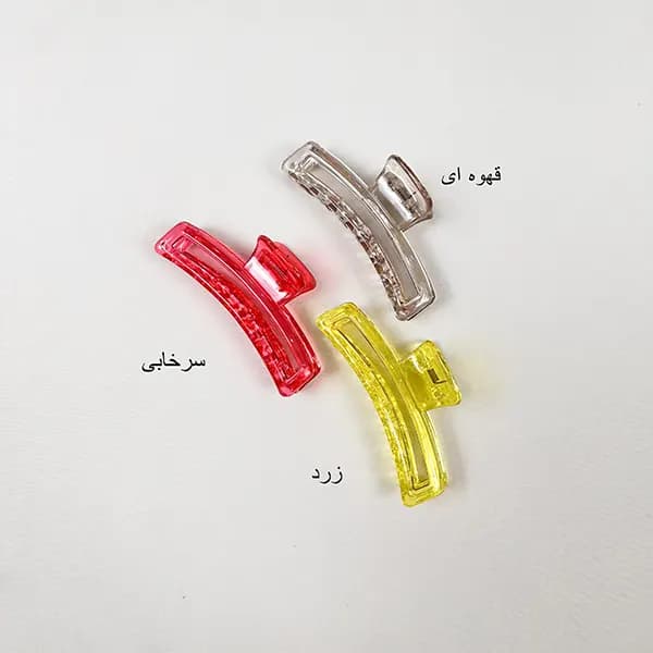 کلیپس مو کریستالی رنگی بزرگ — تصویر ۷