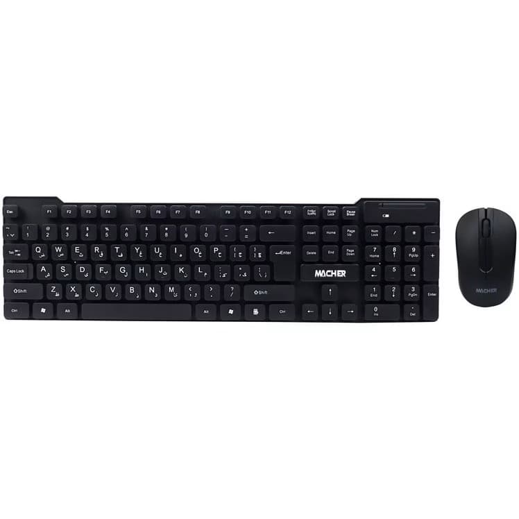 کیبورد و موس بی سیم مچر مدل Macher MR-W402‎