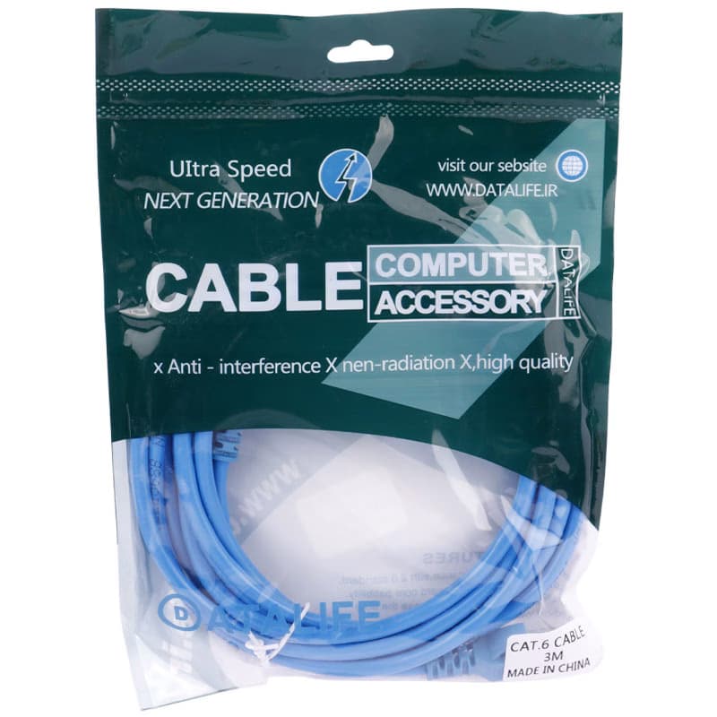 کابل شبکه CAT6 دیتالایف طول 5 متر — تصویر ۲