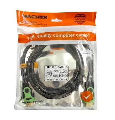 کابل HDMI مچر مدل MACHER MR-90 به طول 1.5 متر