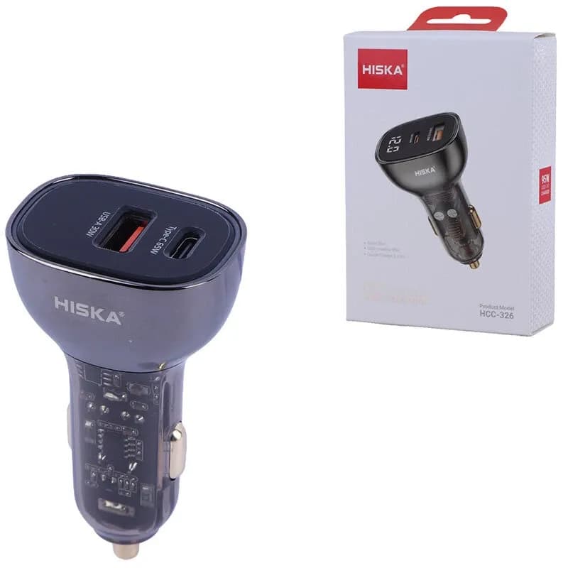 شارژر فندکی 95 وات هیسکا مدل HCC-326 کد 9762
