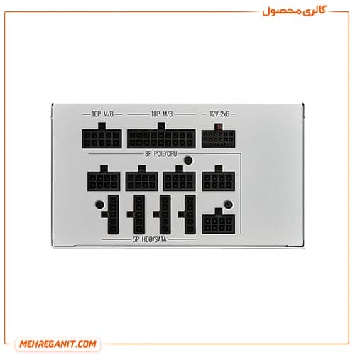پاور کامپیوتر کولر مستر مدل MWE Gold 1050 V2 سفید — تصویر ۴