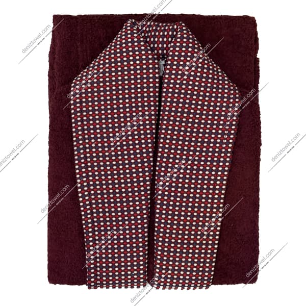 حوله تن پوش طرح یاس زرشکی