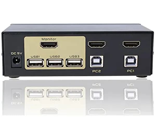 کی وی ام سوییچ اتوماتیک 4 پورت HDMI پی نت گلد مدل fj-401huk کد 0809 — تصویر ۲