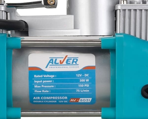 کمپرسور باد فندکی و سر باتری آلور مدل AV-8031 — تصویر ۳