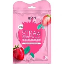 ماسک صورت نقابی حاوی عصاره توت فرنگی و نعنا وارمی 2 عددی