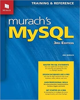 جلد معمولی سیاه و سفید_کتاب Murach’s MySQL (3rd Edition)
