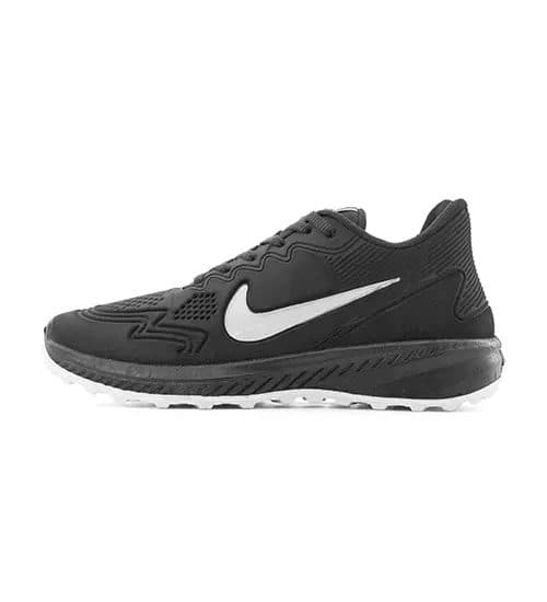 کفش مردانه اسپرت چرم مصنوعی مشکی Nike مدل 51268