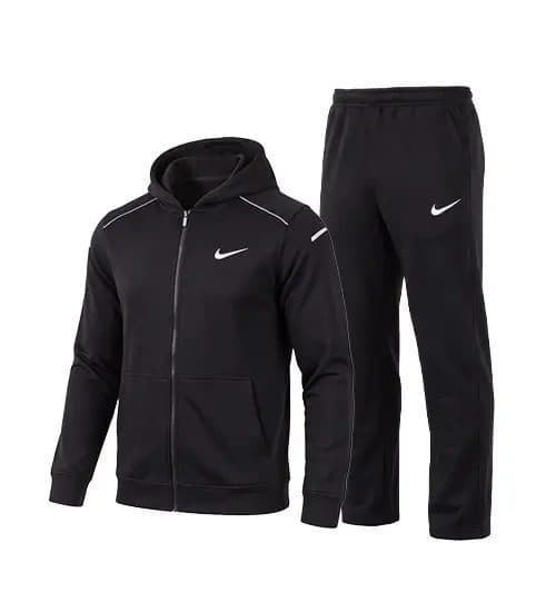 ست سویشرت و شلوار مردانه نرمال طرح دار اسپان مشکی Nike مدل 51241