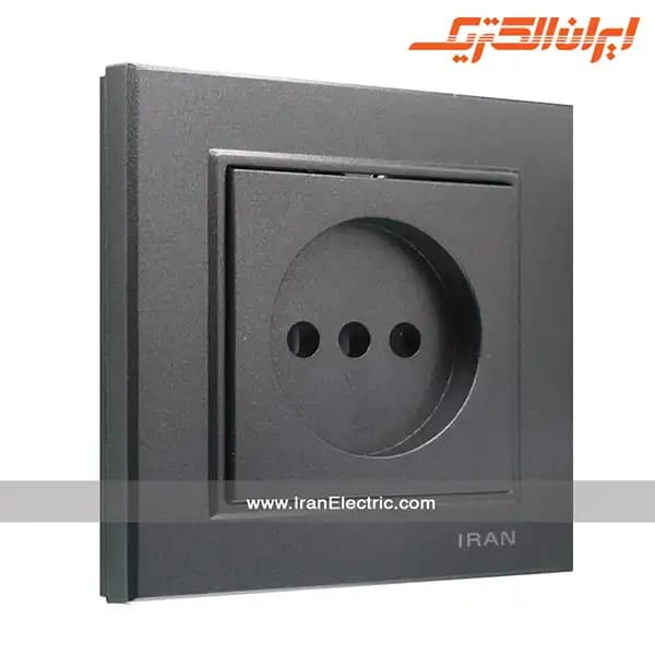 پریز برق ساده برلیان زغال سنگی