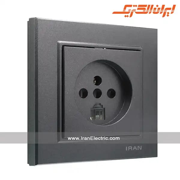 پریز تلفن دوکاره برلیان زغال سنگی