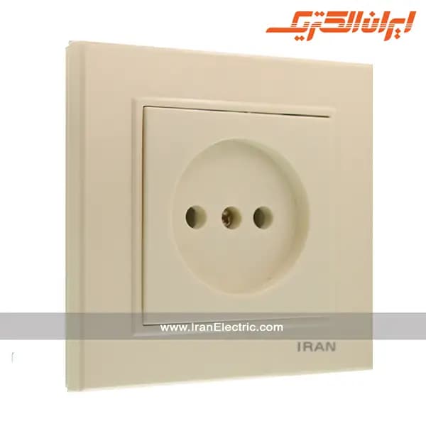 پریز برق ساده برلیان کرم