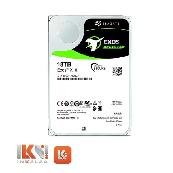 هارد سیگیت مدل Exos X18 ST18000NM000J ظرفیت 18TB – شرکتی