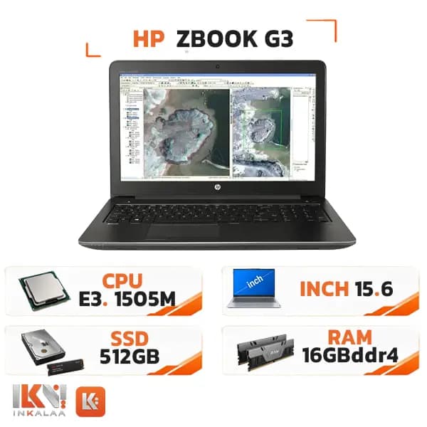 لپ تاپ استوک HP مدل ZBook 15 G3 Xeon E3-1505M v5 16GB 512GB — تصویر ۴