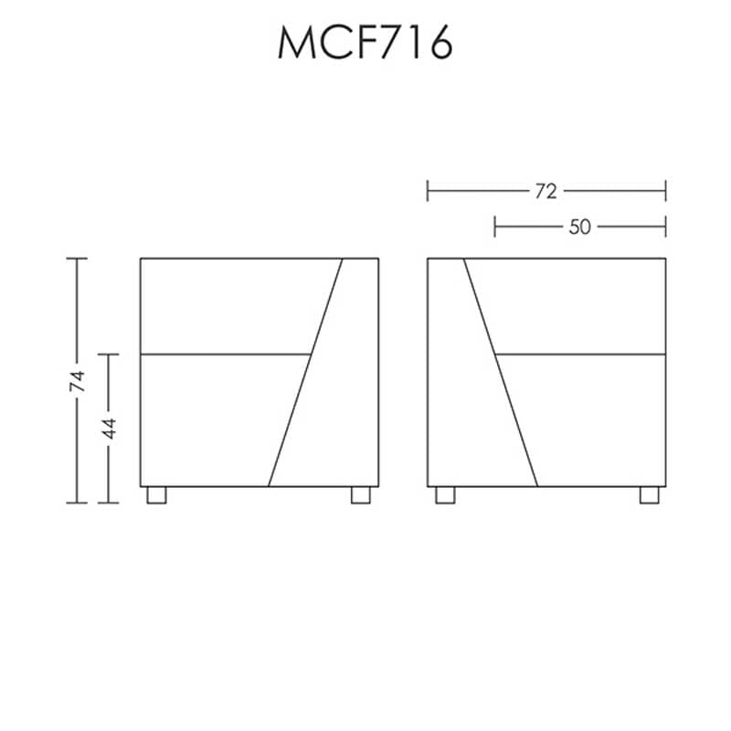 ‌مبل مکعبی آرتمن مدل MCF 716 — تصویر ۳