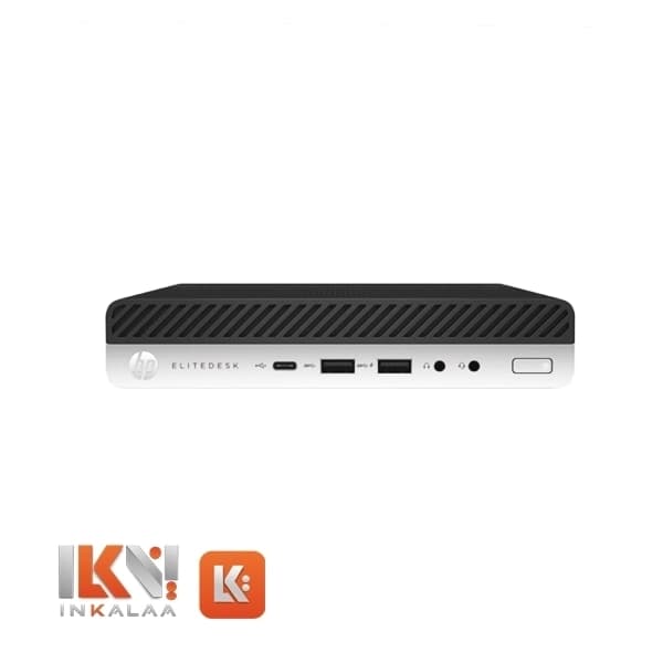 تاینی کیس استوک HP مدل EliteDesk 800 G5 Tiny پردازنده Intel Core i7-9700T حافظه DDR4 8GB هارد 256GB