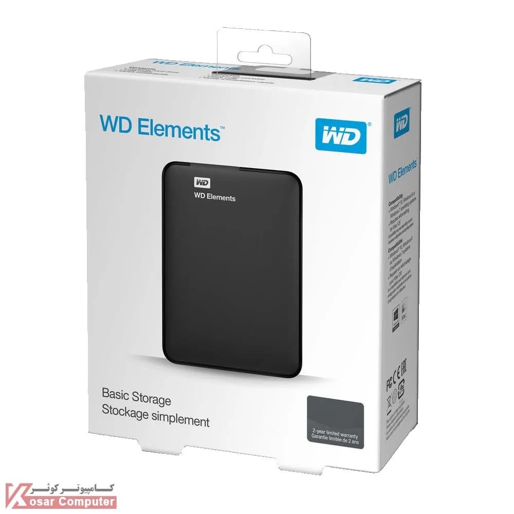 هارد اکسترنال وسترن دیجیتال 2 ترابایت مدل Element — تصویر ۶