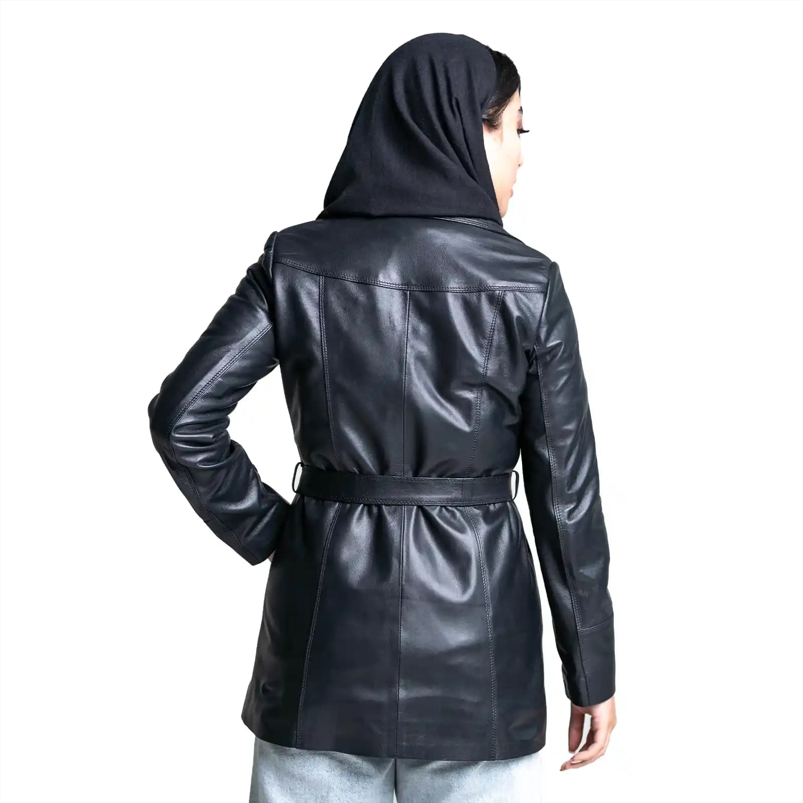 پالتو چرم زنانه 2311J — تصویر ۳