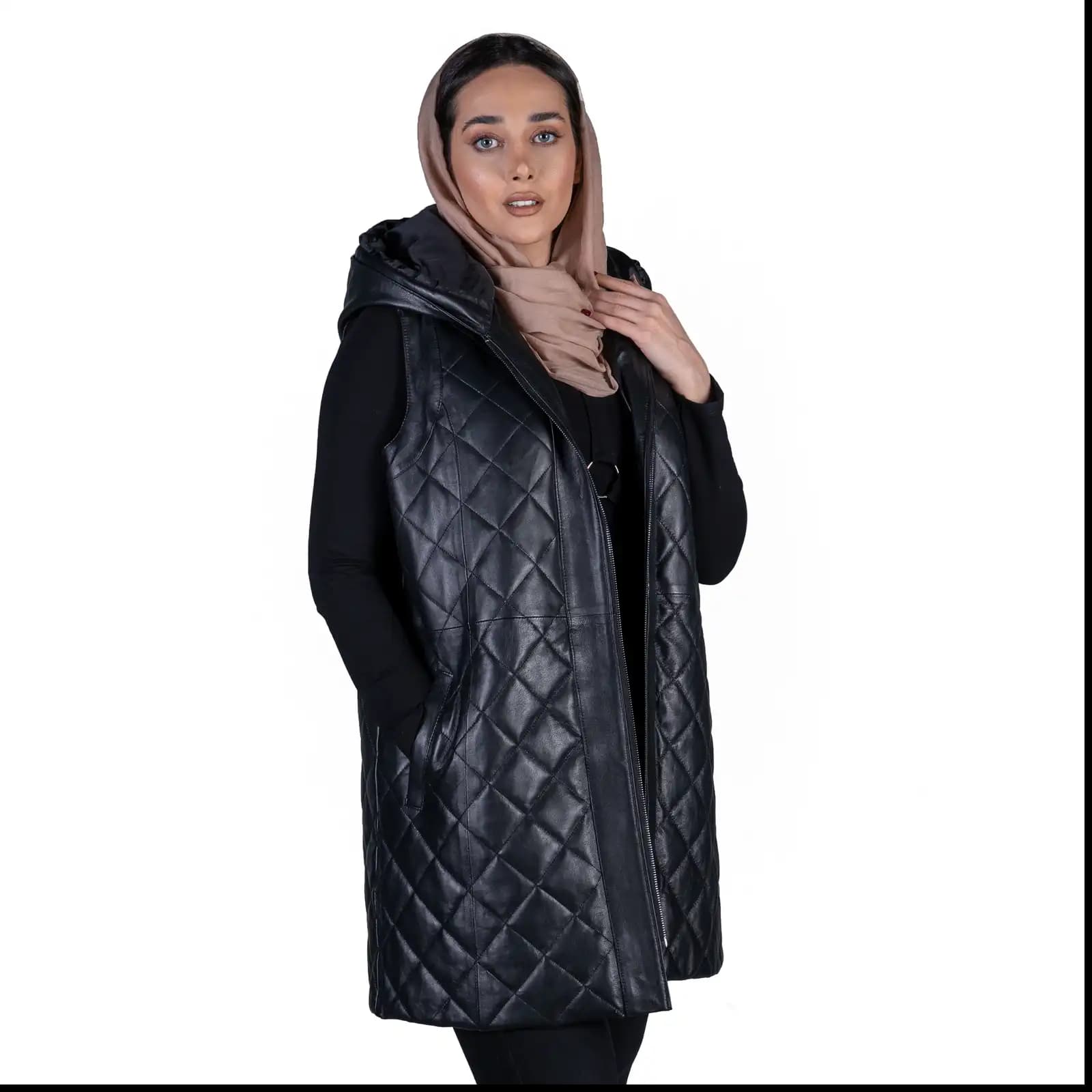 پالتو چرم زنانه 2307J — تصویر ۲