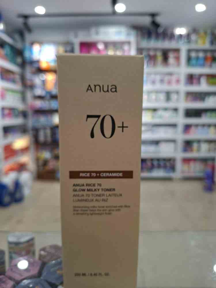 تونر شیری روشن‌کننده و درخشان‌کننده برنج و سرامید آنوا (Anua Rice 70% + Ceramide Glow Milky Toner) حجم ۲۵۰ میلی‌لیتر