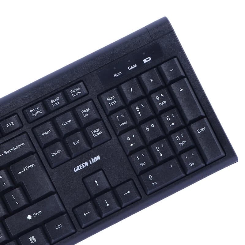 کیبورد و موس بی سیم گرین لاین GKM-200 GNGKM200WK — تصویر ۴