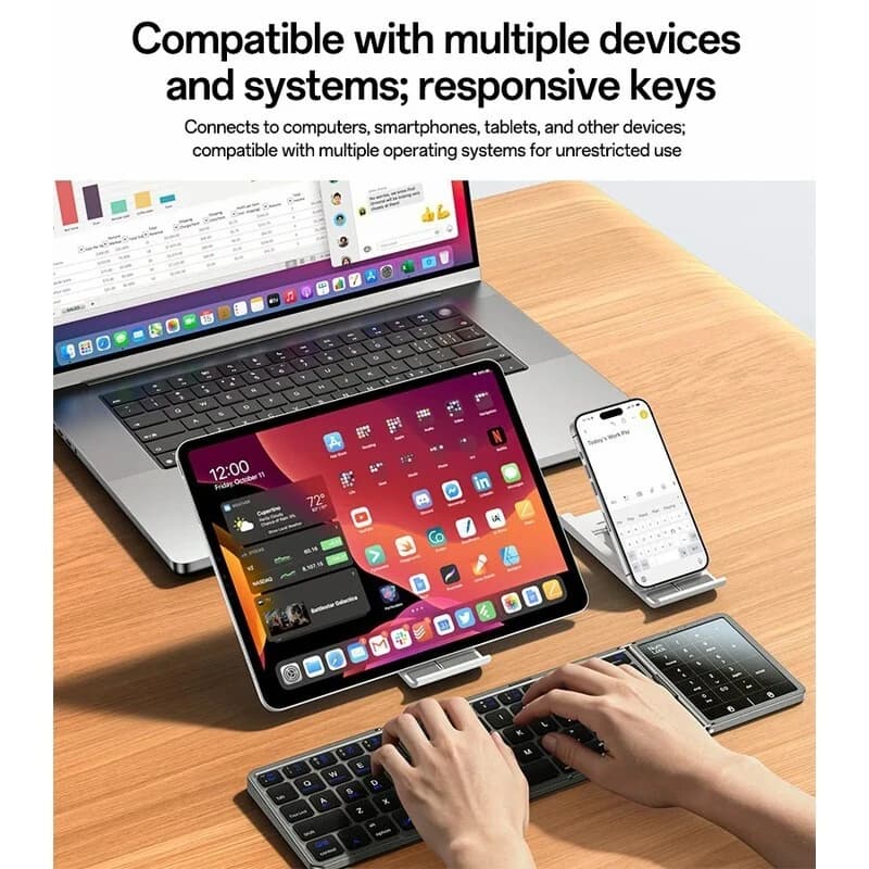 کیبورد بی سیم تاشو یسیدو KB49 — تصویر ۲