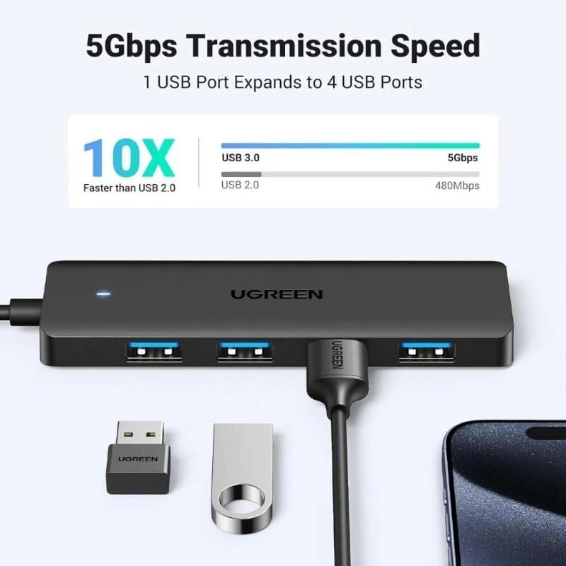 هاب 4 پورت USB 3.0 یوگرین CM219-25946 — تصویر ۶