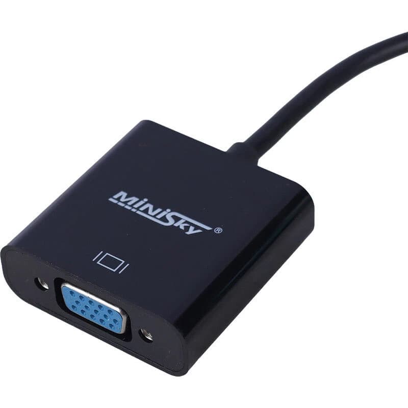 تبدیل HDMI به VGA مینی اسکای + کابل صدا و کابل Micro USB — تصویر ۲