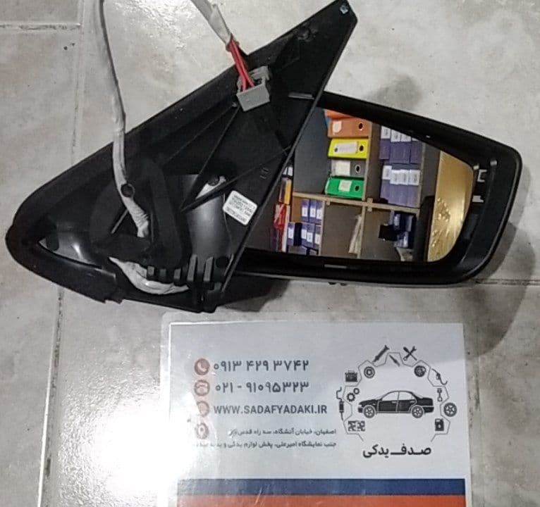 آینه برقی راست تاشو دستی با گرمکن راهنما پژو پارس ایساکو