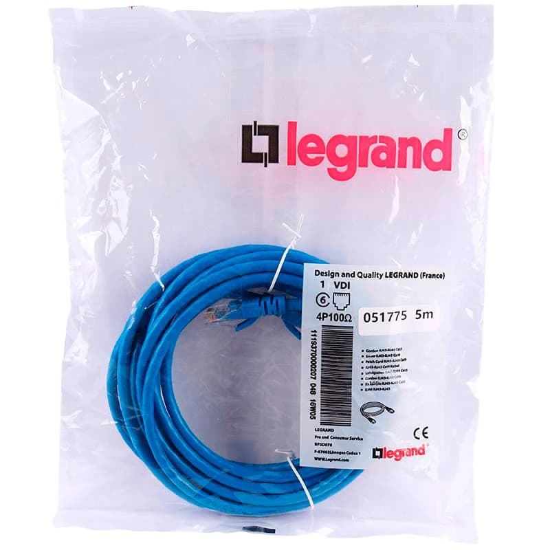 کابل شبکه Legrand 051775 Cat6 5m — تصویر ۴