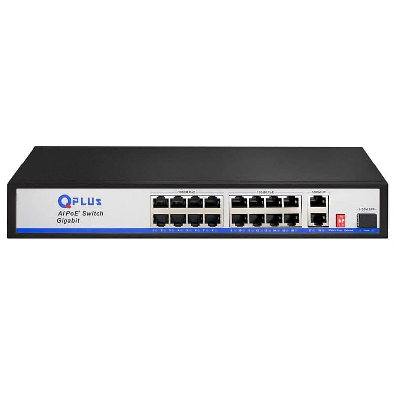 سوییچ 16 پورت POE کیو پلاس PL-PGH1602-S1