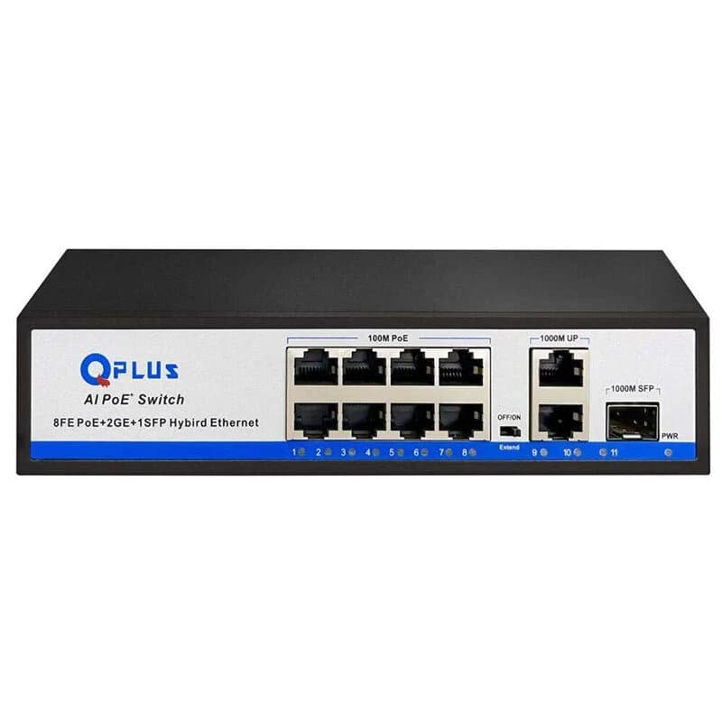 سوییچ 8 پورت POE کیو پلاس PL-P8002G-S1