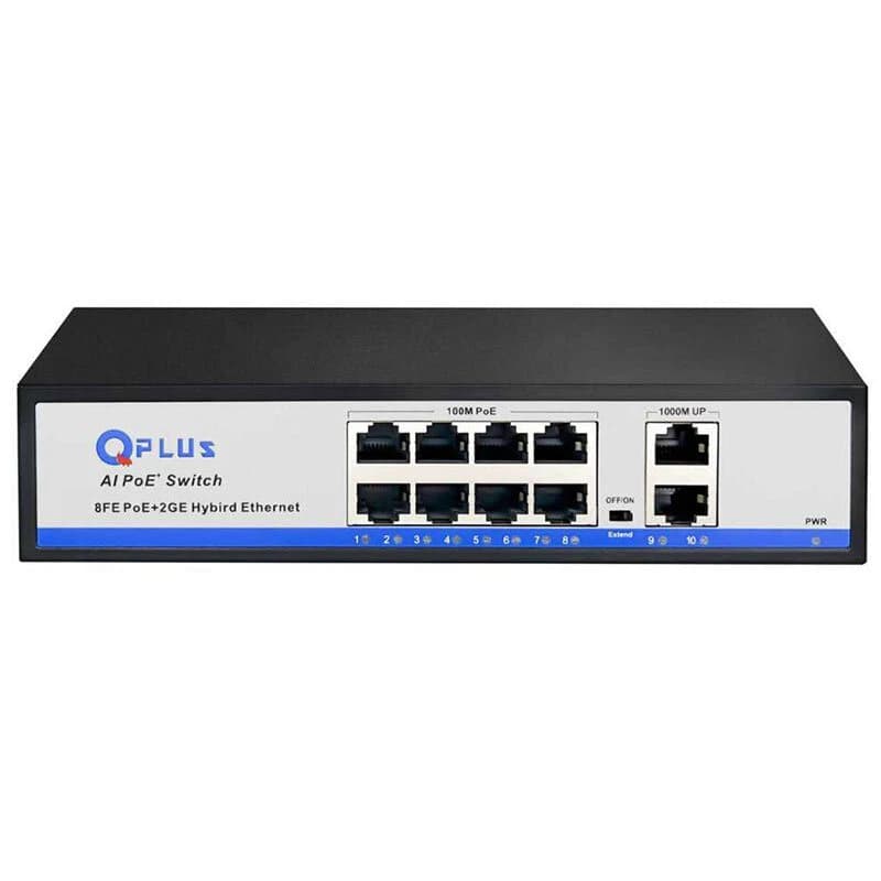 سوییچ 8 پورت POE کیو پلاس PL-P8002G