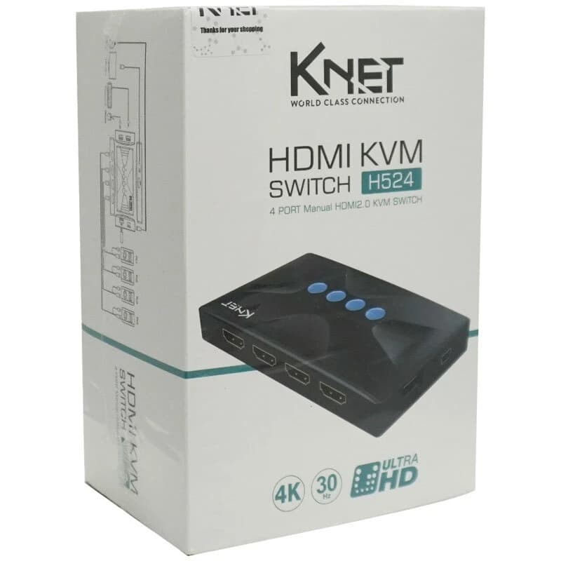 سوییچ KVM چهار پورت کی نت K-H524 — تصویر ۲