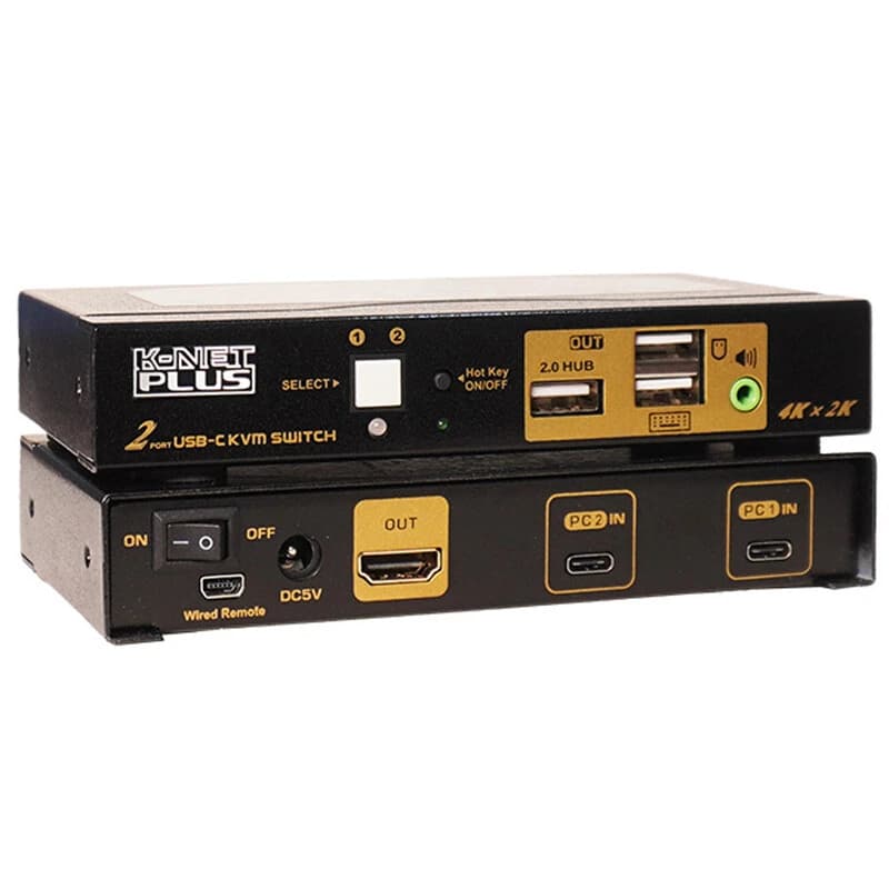 سوییچ KVM اتوماتیک دو پورت کی نت پلاس KP-C622 — تصویر ۳