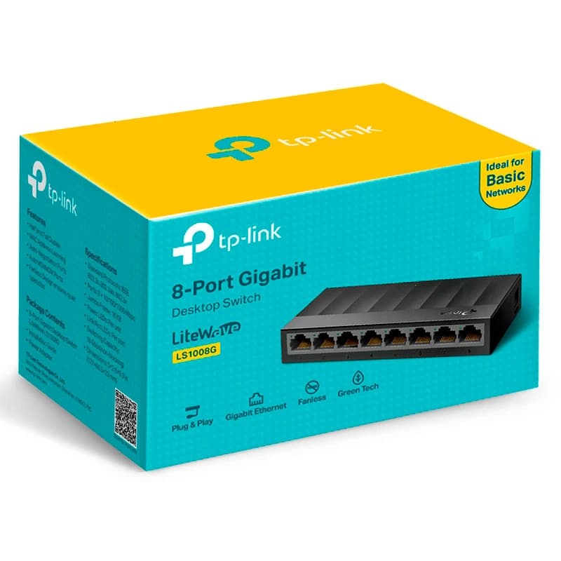 سوییچ 8 پورت تی پی لینک LS1008G V3 — تصویر ۲