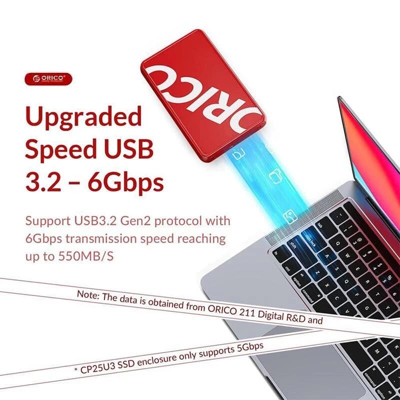 باکس هارد 3.5 اینچی HDD/SSD اوریکو CP35C3 — تصویر ۳