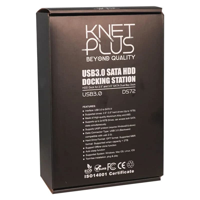 داک هارد 2 سینی کی نت پلاس Knet Plus KP-DS72 USB3.0 — تصویر ۲