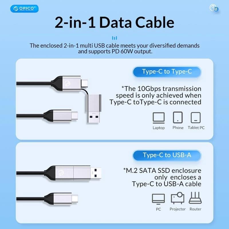 داک هارد 1 سینی اوریکو Orico 6616C3 Type-C / USB — تصویر ۶