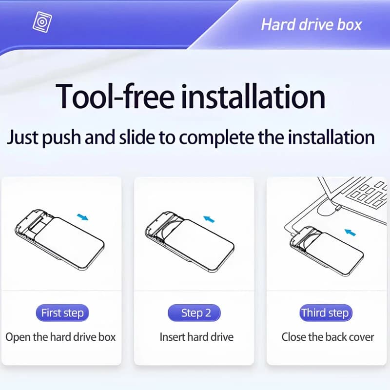 باکس هارد 2.5 اینچی HDD/SSD اوریکو DZ25C3-CR — تصویر ۷