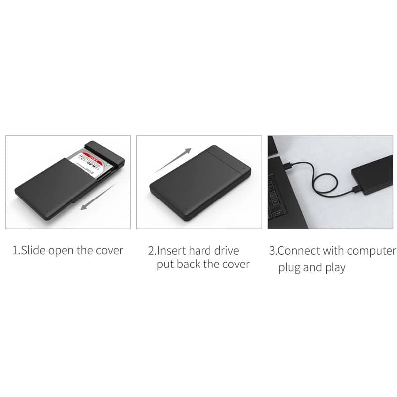 باکس هارد 2.5 اینچی HDD/SSD اوریکو 2577U3 — تصویر ۷